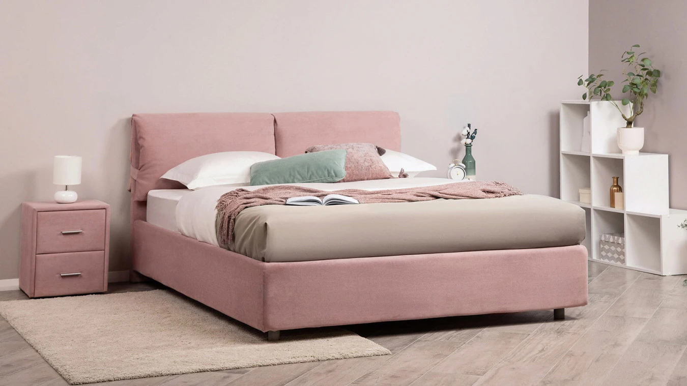 Мягкая кровать Milana New с подушками для изголовья Askona фотография товара - 1 - большое изображение